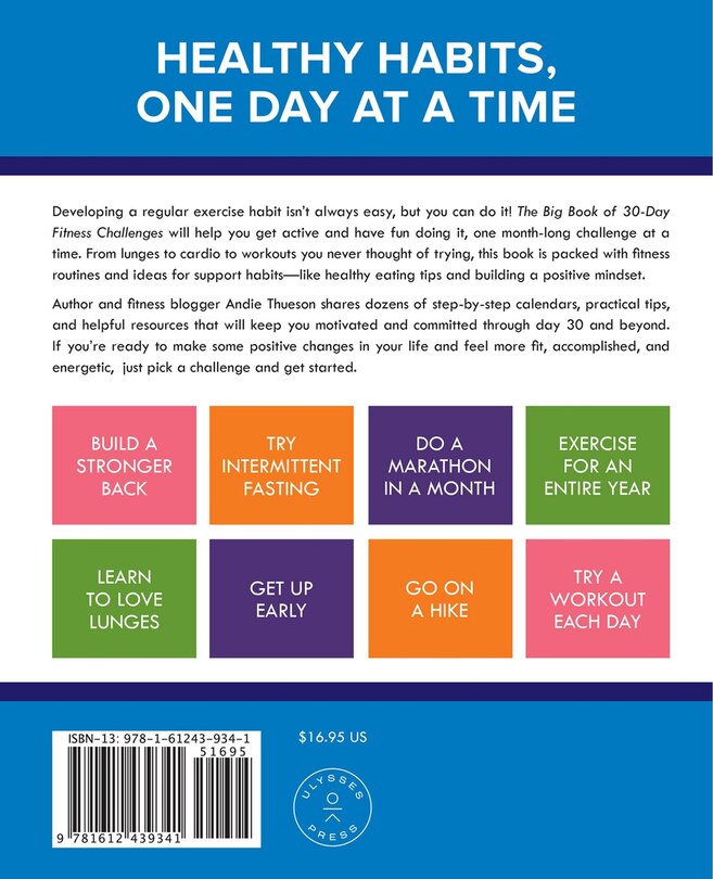 Couverture arri&egrave;re_The Big Book of 30-Day Fitness Challenges