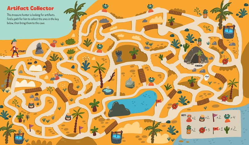 Aper&ccedil;u du contenu_The Big Book of Adventure Mazes