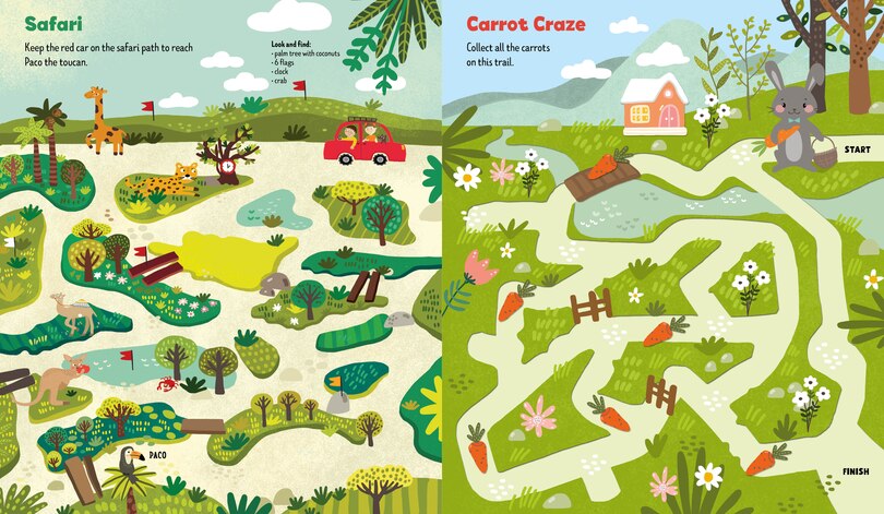 Aper&ccedil;u du contenu_The Big Book of Fun Mazes