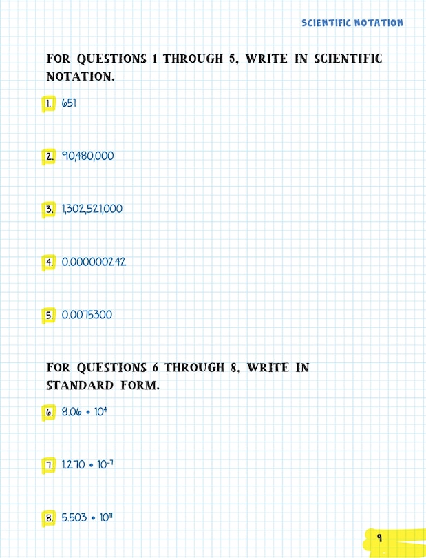 Sample content_The Big Fat High School Algebra 1 Workbook