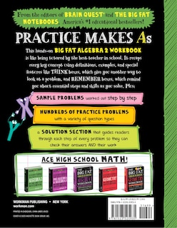 Back cover_The Big Fat High School Algebra 2 Workbook