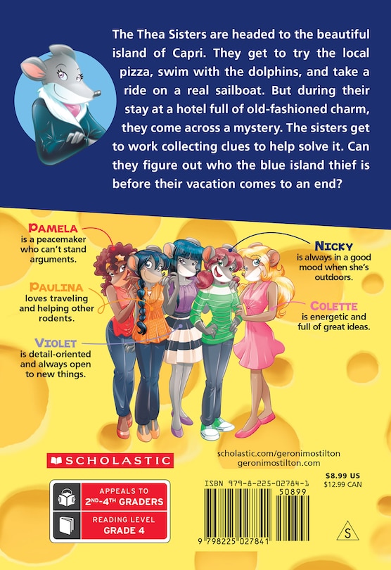 Back cover_The Blue Island Thief (Thea Stilton #39)