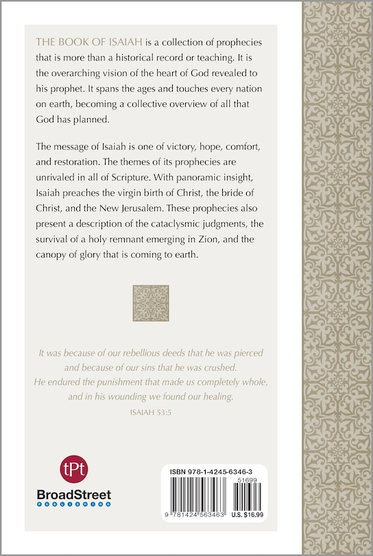 Back cover_The Book Of Isaiah (2020 Edition)