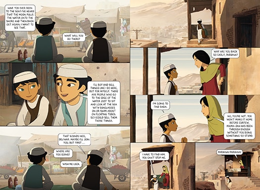 Aper&ccedil;u du contenu 3_The Breadwinner: A Graphic Novel