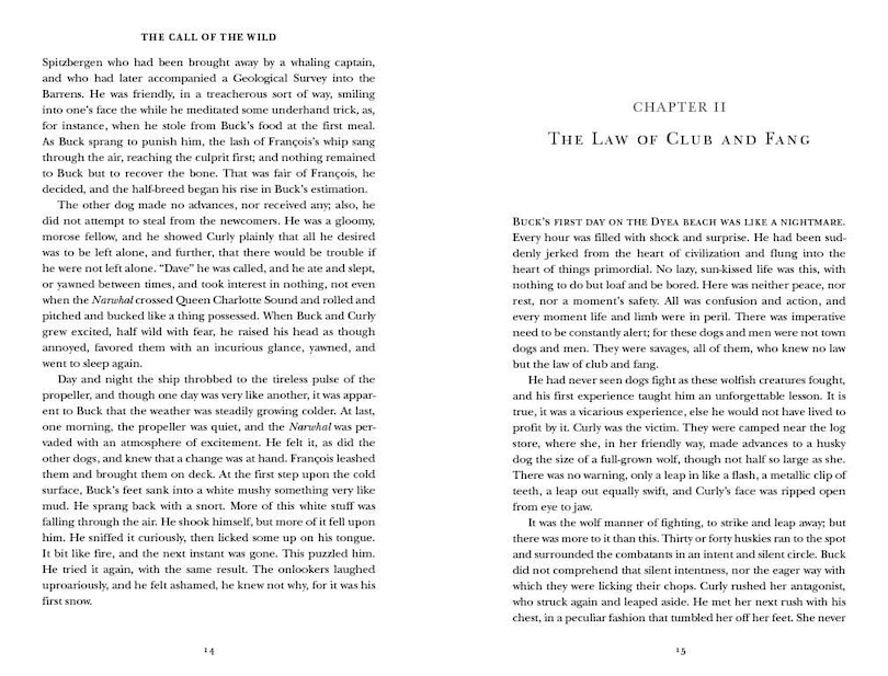 Sample content_The Call of the Wild and White Fang