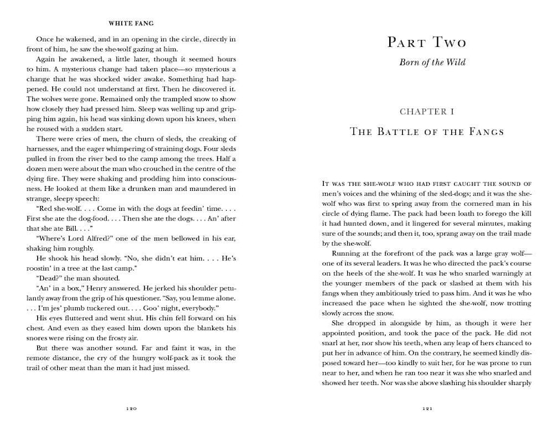 Sample content 3_The Call of the Wild and White Fang