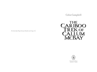 Sample content_The Cariboo Trek of Callum McBay