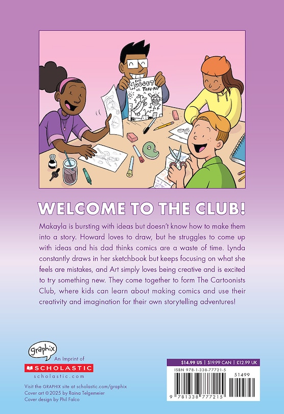 Back cover_The Cartoonists Club: A Graphic Novel