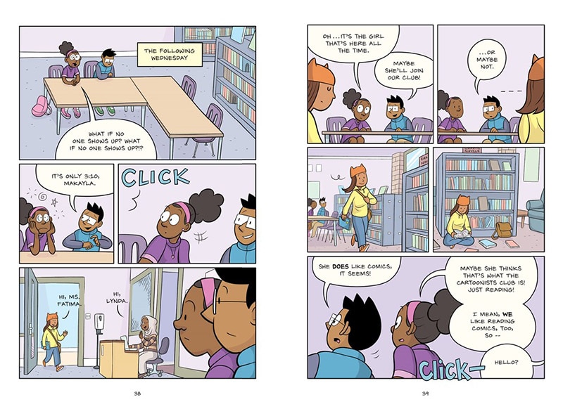 Sample content_The Cartoonists Club: A Graphic Novel