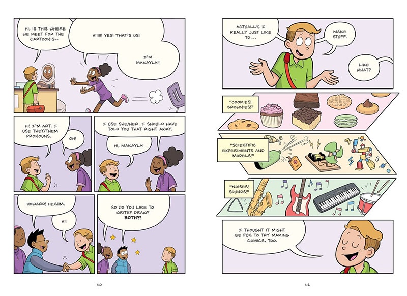 Sample content 2_The Cartoonists Club: A Graphic Novel