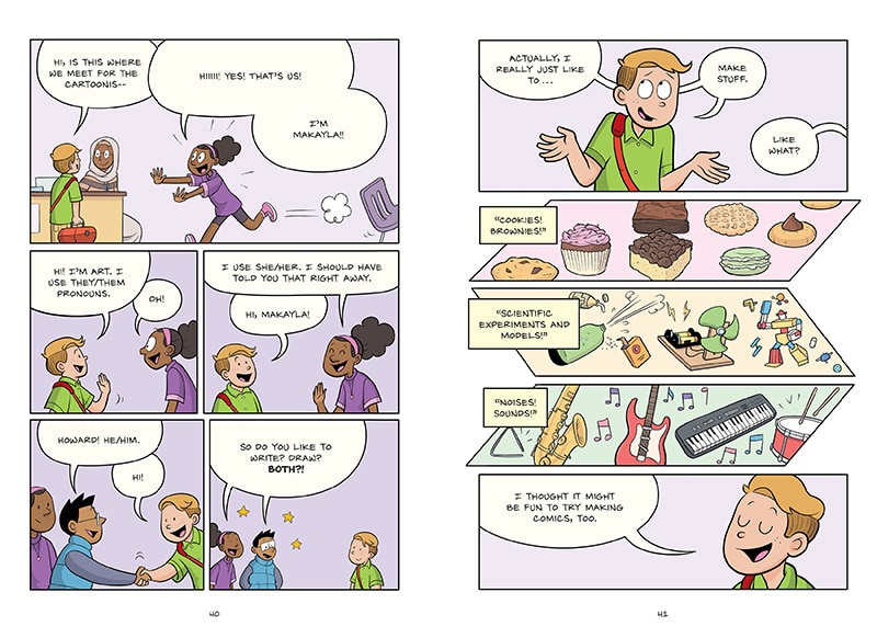 Sample content 2_The Cartoonists Club: A Graphic Novel