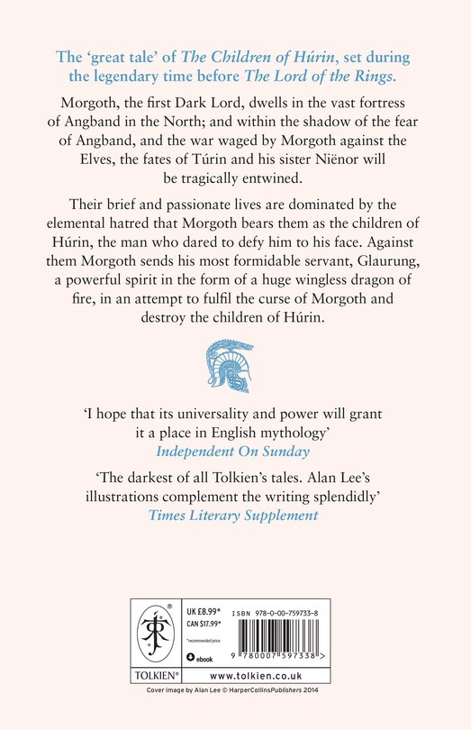 Back cover_The Children of H&uacute;rin