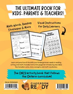 Back cover_The Classroom Ready Activity Book: Kindergarten, Ontario Curriculum Edition