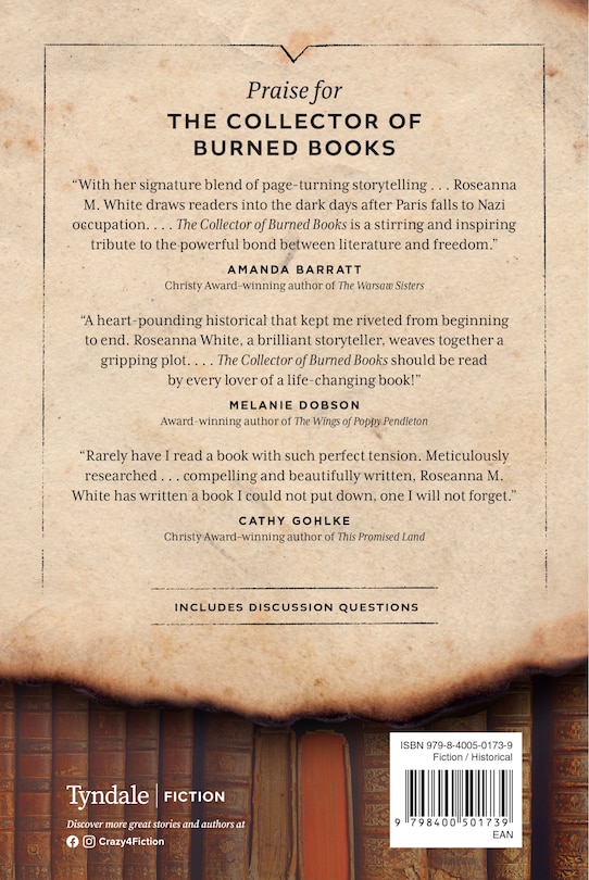 Couverture arri&egrave;re_The Collector of Burned Books