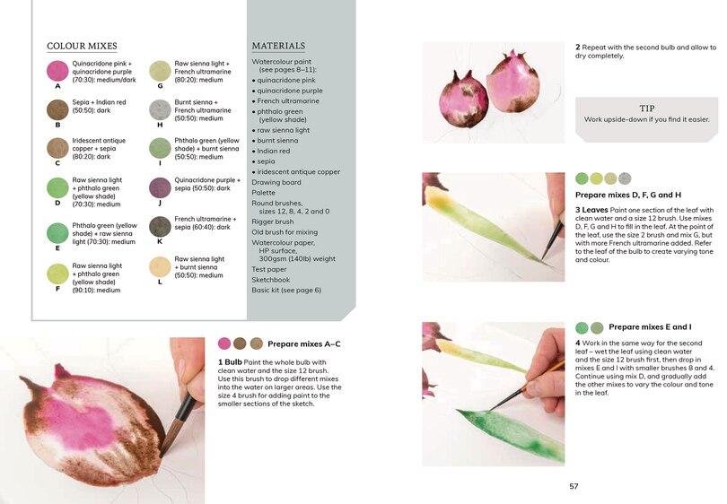 Aperçu du contenu 3_The Colour Mixing Guide: Watercolour Botanicals