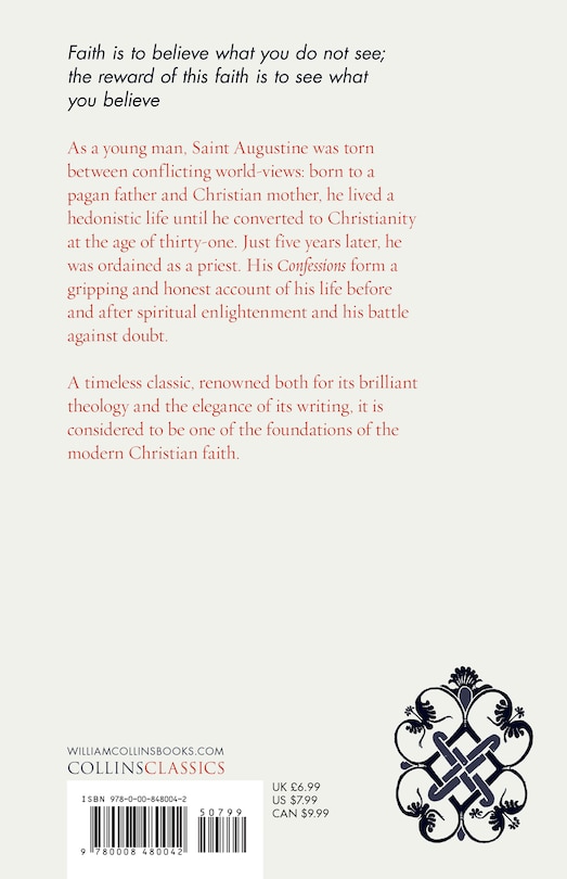 Couverture arri&egrave;re_The Confessions of Saint Augustine