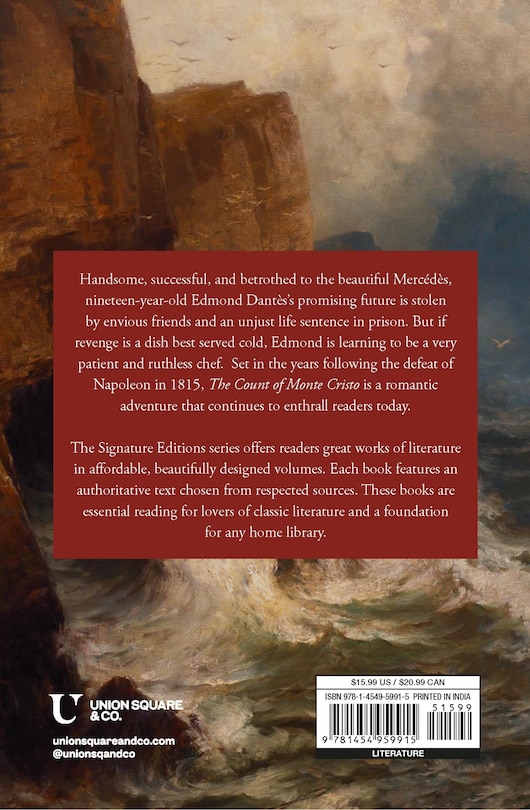 Back cover_The Count of Monte Cristo