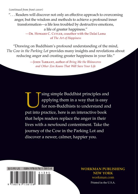 Back cover_The Cow in the Parking Lot: A Zen Approach to Overcoming Anger