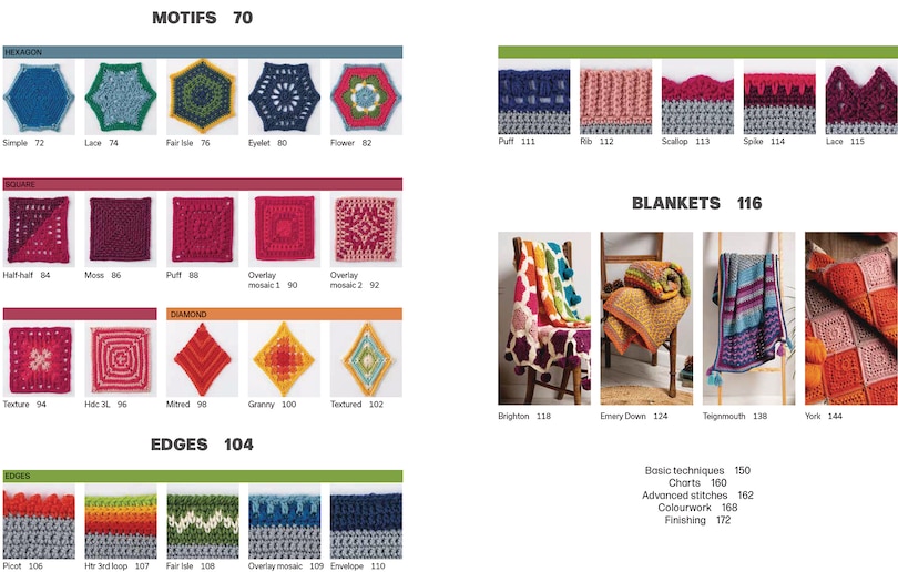 Sample content 5_The Crochet Stitch Companion for Blankets and Afghans