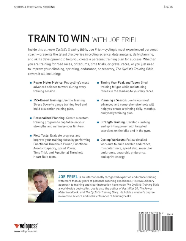 Couverture arri&egrave;re_The Cyclist's Training Bible, 5th Ed.