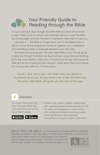 Back cover_The Daily Walk Bible Nlt, Filament Enabled (Softcover)