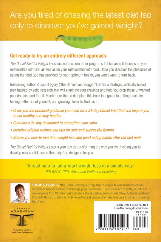 Back cover_The Daniel Fast for Weight Loss