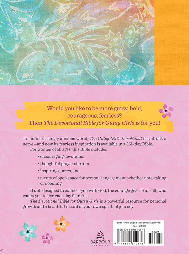 Couverture arrière_The Devotional Bible for Gutsy Girls--The Barbour Simplified KJV for Women of All Ages