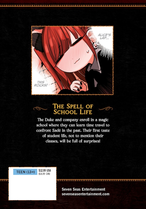 Back cover_The Duke of Death and His Maid Vol. 10