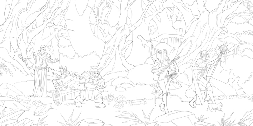 Sample content 3_The Dungeons & Dragons Coloring Book