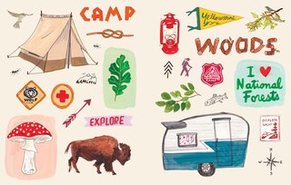 Aper&ccedil;u du contenu_The Eclectic World of Julia Rothman Sticker Book