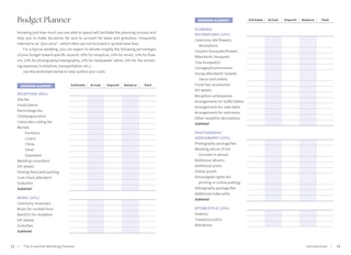 Sample content_The Essential Wedding Planner Book of Lists