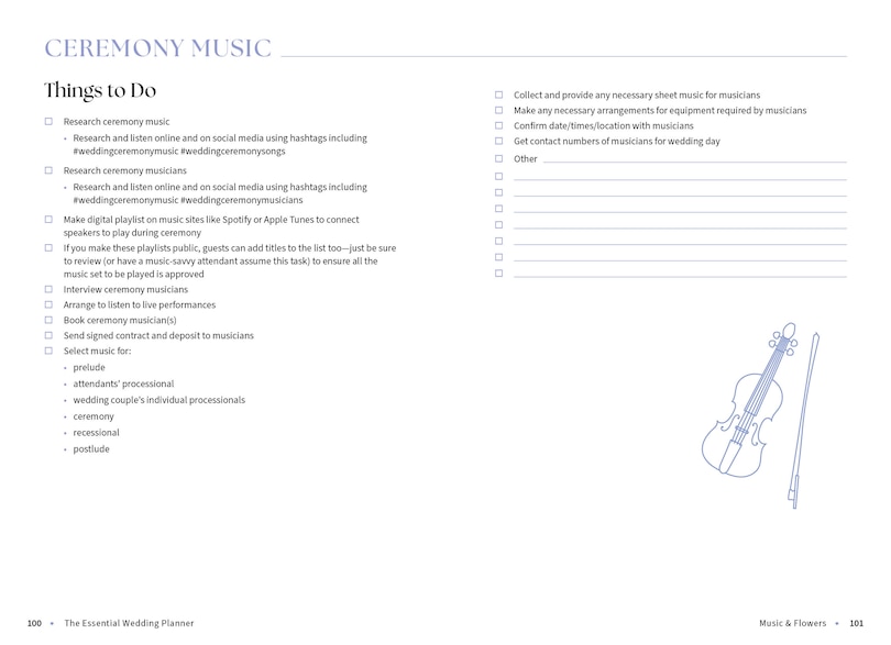 Sample content 4_The Essential Wedding Planner Book of Lists