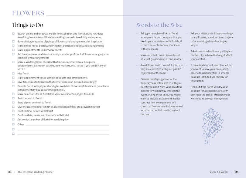Sample content 5_The Essential Wedding Planner Book of Lists