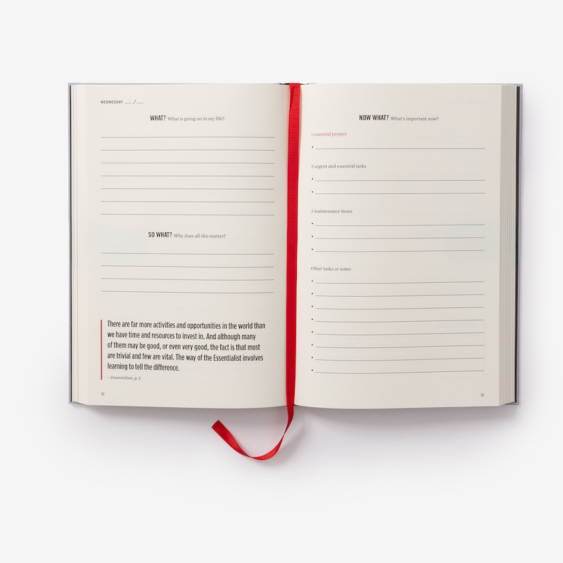 Sample content 4_The Essentialism Planner