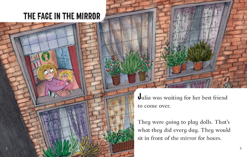 Sample content_The Face in the Mirror and Other Scary Stories: An Acorn Book (Mister Shivers #5)
