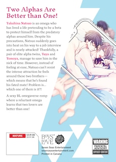 Back cover_The Feisty Omega and His Twin Mates Vol. 1