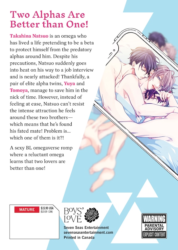 Back cover_The Feisty Omega and His Twin Mates Vol. 1