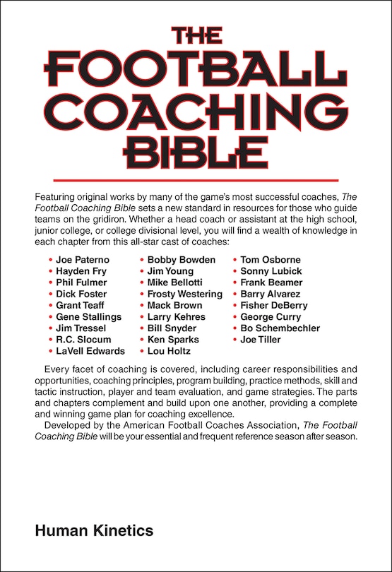 Back cover_The Football Coaching Bible