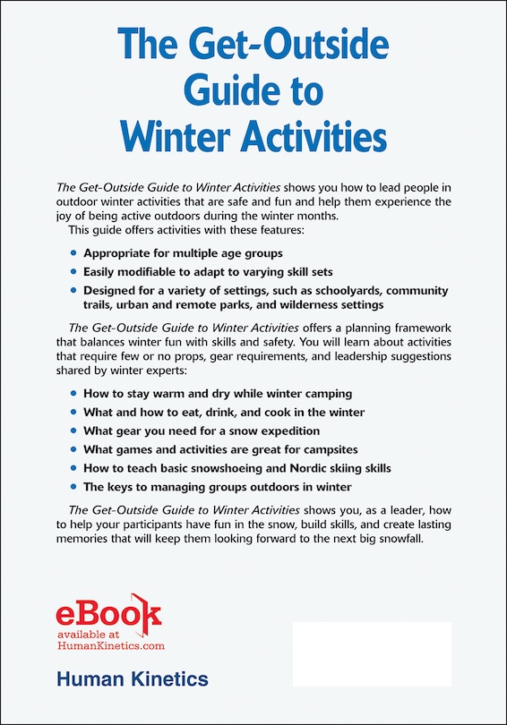 Couverture arri&egrave;re_The Get-outside Guide To Winter Activities
