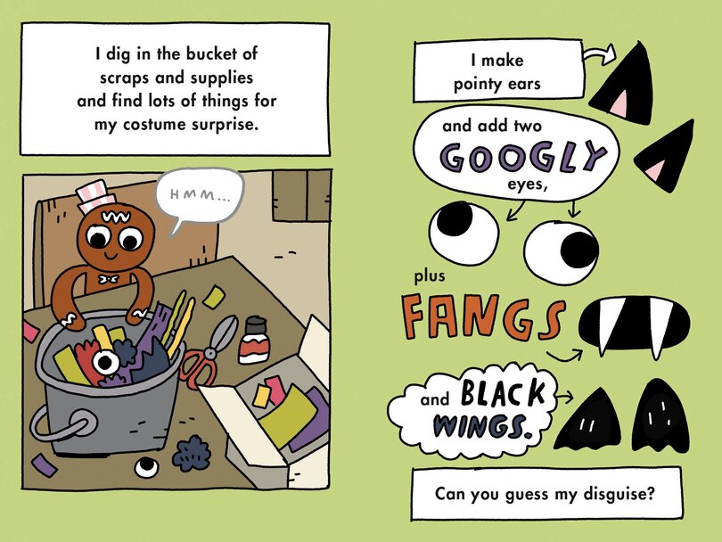 Sample content 3_The Gingerbread Man: Trick-or-Treaters on the Loose: A Graphic Novel