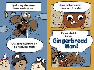 Sample content_The Gingerbread Man: Trick-or-Treaters on the Loose: A Graphic Novel