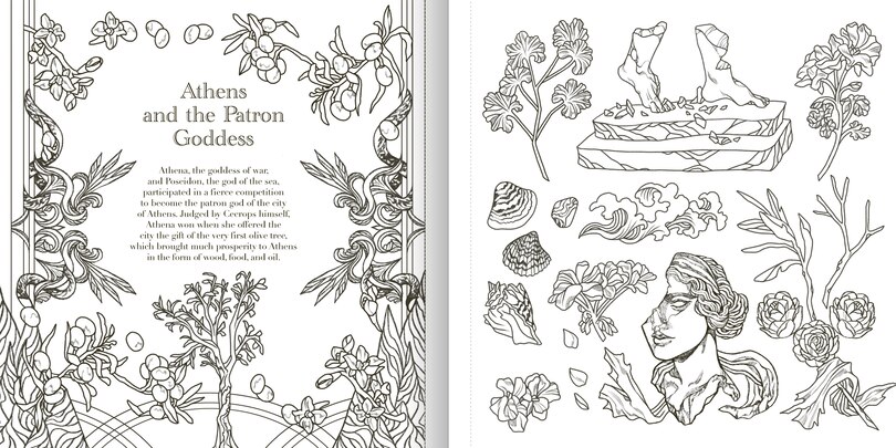 Sample content_The Greek Mythology Coloring Book