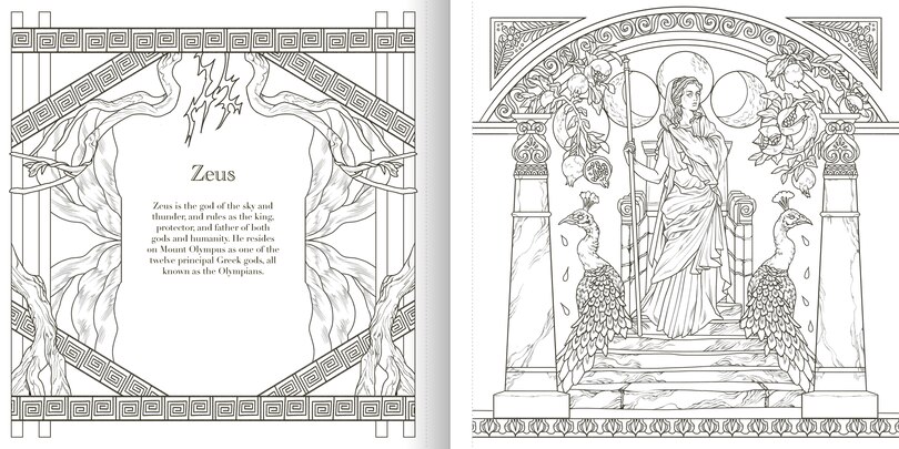 Sample content 3_The Greek Mythology Coloring Book