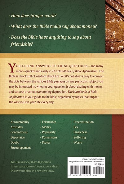 Back cover_The Handbook Of Bible Application