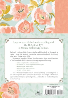 Back cover_The Holy Bible KJV: 5-Minute Bible Study Edition (Summertime Florals)