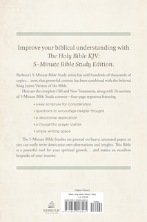 Back cover_The Holy Bible KJV: 5-Minute Bible Study Edition [Classic Hickory]