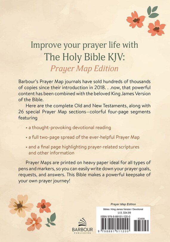 Couverture arrière_The Holy Bible KJV: Prayer Map Edition