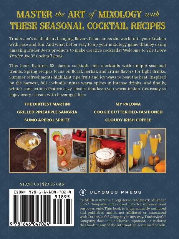 Back cover_The I Love Trader Joe's&reg; Cocktail Book