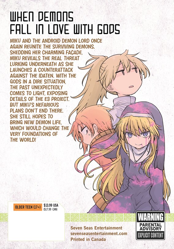 Back cover_The Idaten Deities Know Only Peace Vol. 8