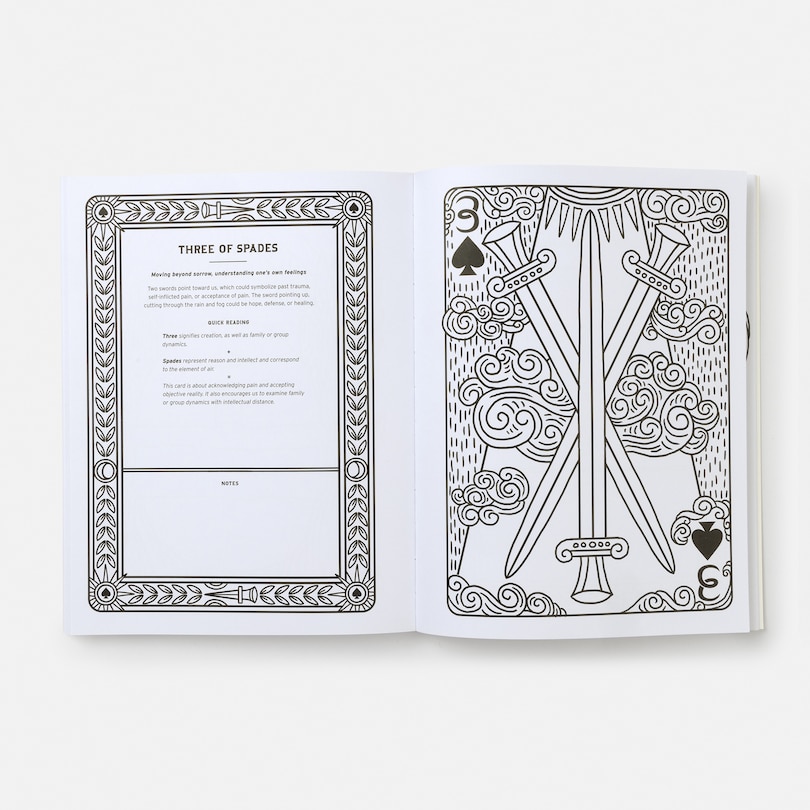 Sample content_The Illuminated Tarot Coloring Book